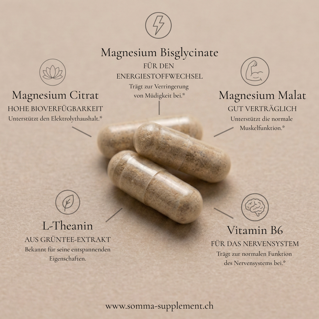 SOMMA M+ | Magnesium Blend mit L-Theanin & Vitamin B6